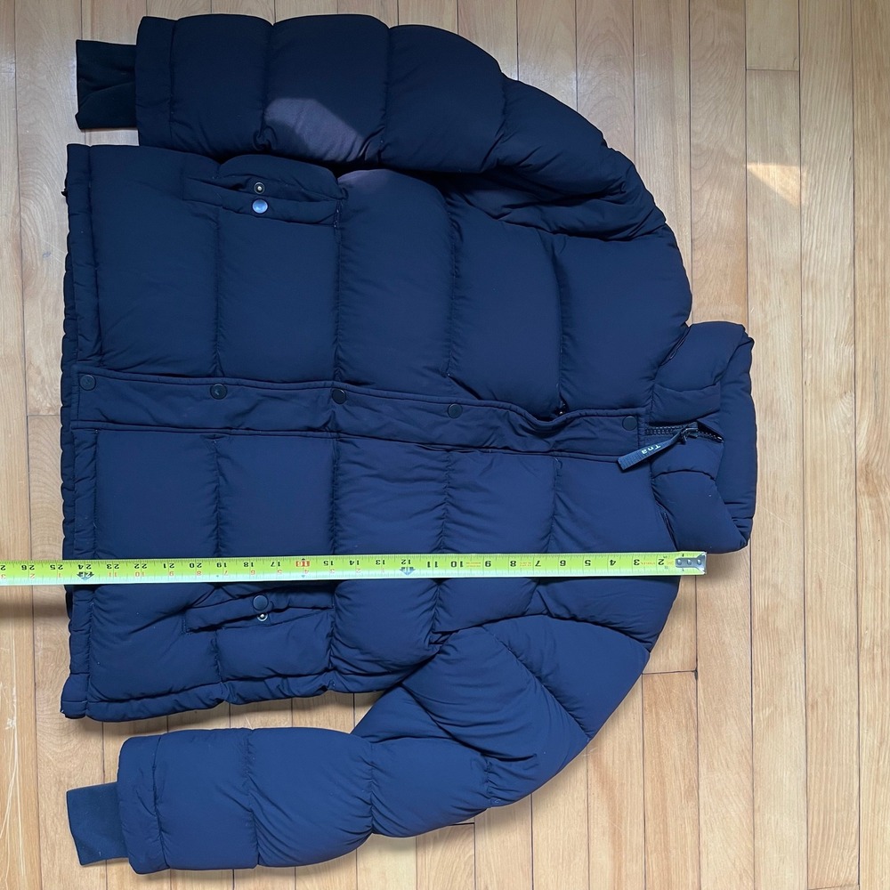 Tna Aritzia The Super Puff Jacket Navy Blue Matte Puffer Winter Coat Mens Small - Picture 4 of 10